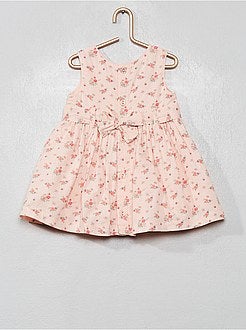 Vestito voile di cotone stampa 'fiori' - Kiabi