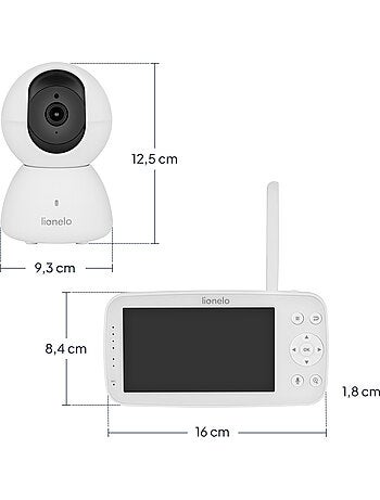 Videovigilancia para bebés LIONELO Babyline 8.4 - Monitor - Aplicación móvil - Alcance de 300 m