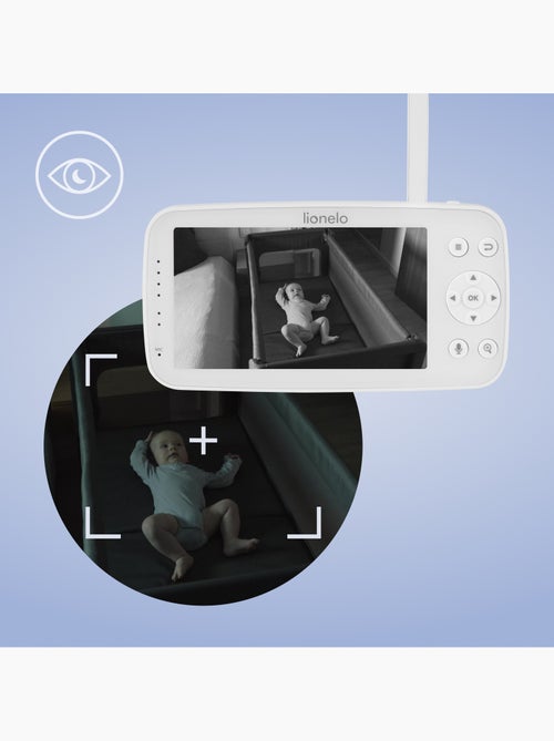 Videovigilancia para bebés LIONELO Babyline 8.4 - Monitor - Aplicación móvil - Alcance de 300 m - Kiabi Videovigilancia para bebés LIONELO Babyline 8.4 - Monitor - Aplicación móvil - Alcance de 300 m - Kiabi