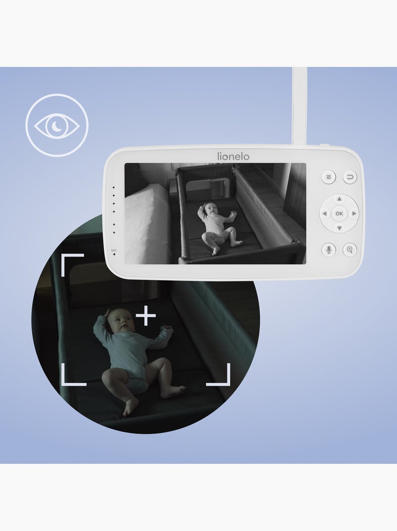 Videovigilancia para bebés LIONELO Babyline 8.4 - Monitor - Aplicación móvil - Alcance de 300 m Bianco - Kiabi