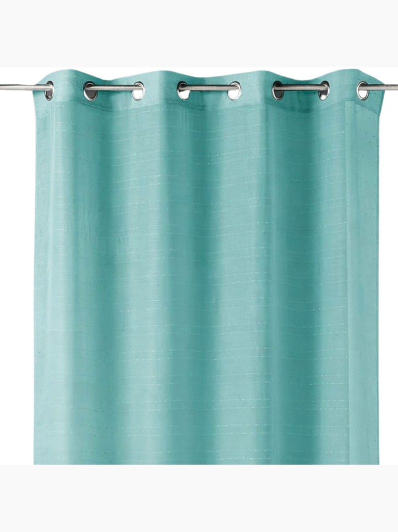 Voilage con strisce ricamate a pois Blu azzurro - Kiabi