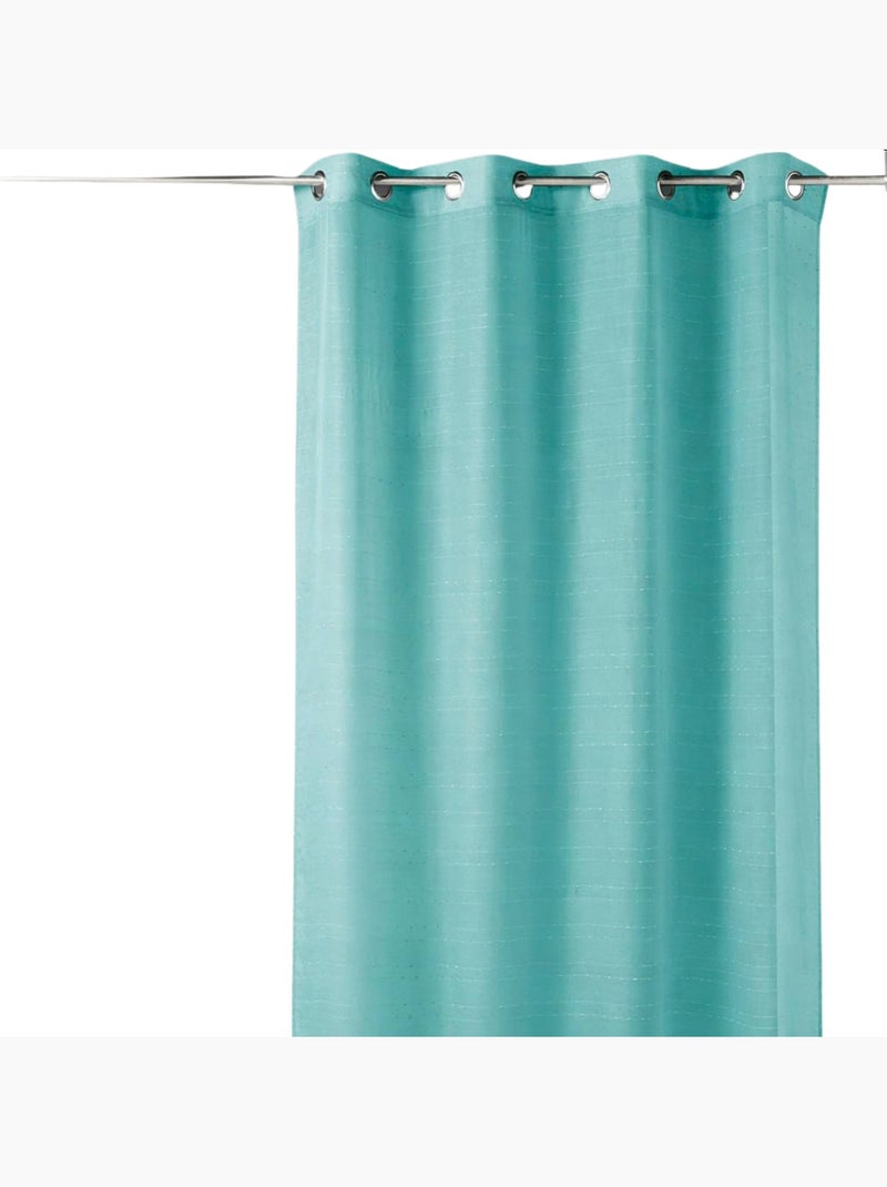 Voilage con strisce ricamate a pois Blu azzurro - Kiabi