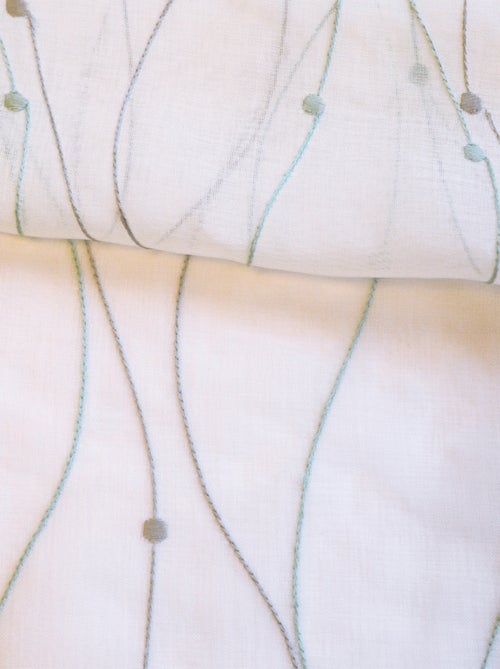 Voilage ricamato con onde e pois - Kiabi