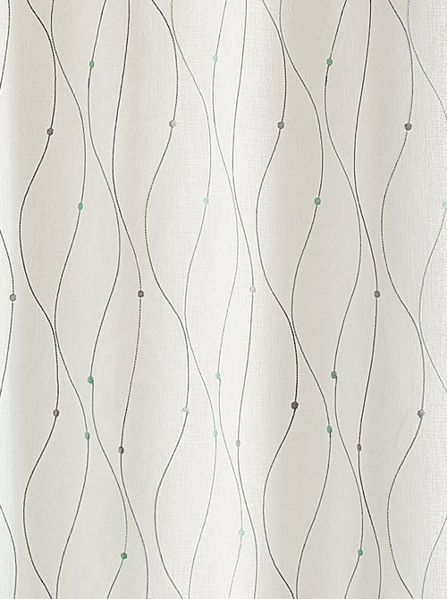 Voilage ricamato con onde e pois - Kiabi