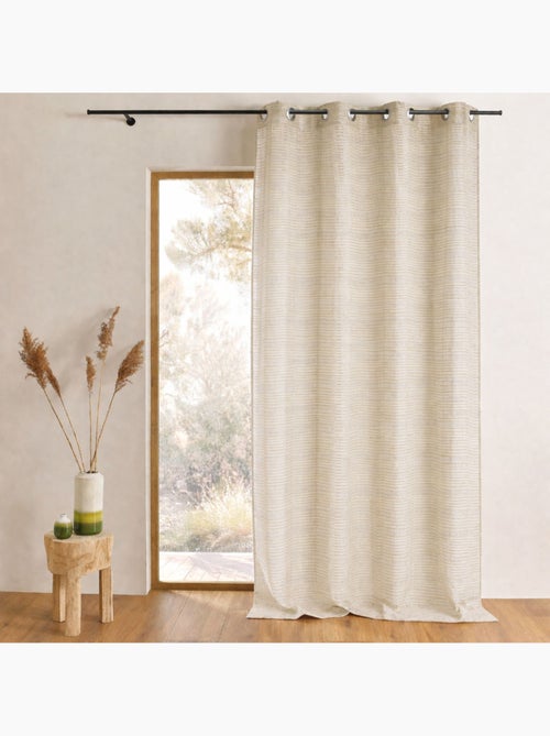 Voile a righe orizzontali tono su tono - Kiabi Voile a righe orizzontali tono su tono - Kiabi