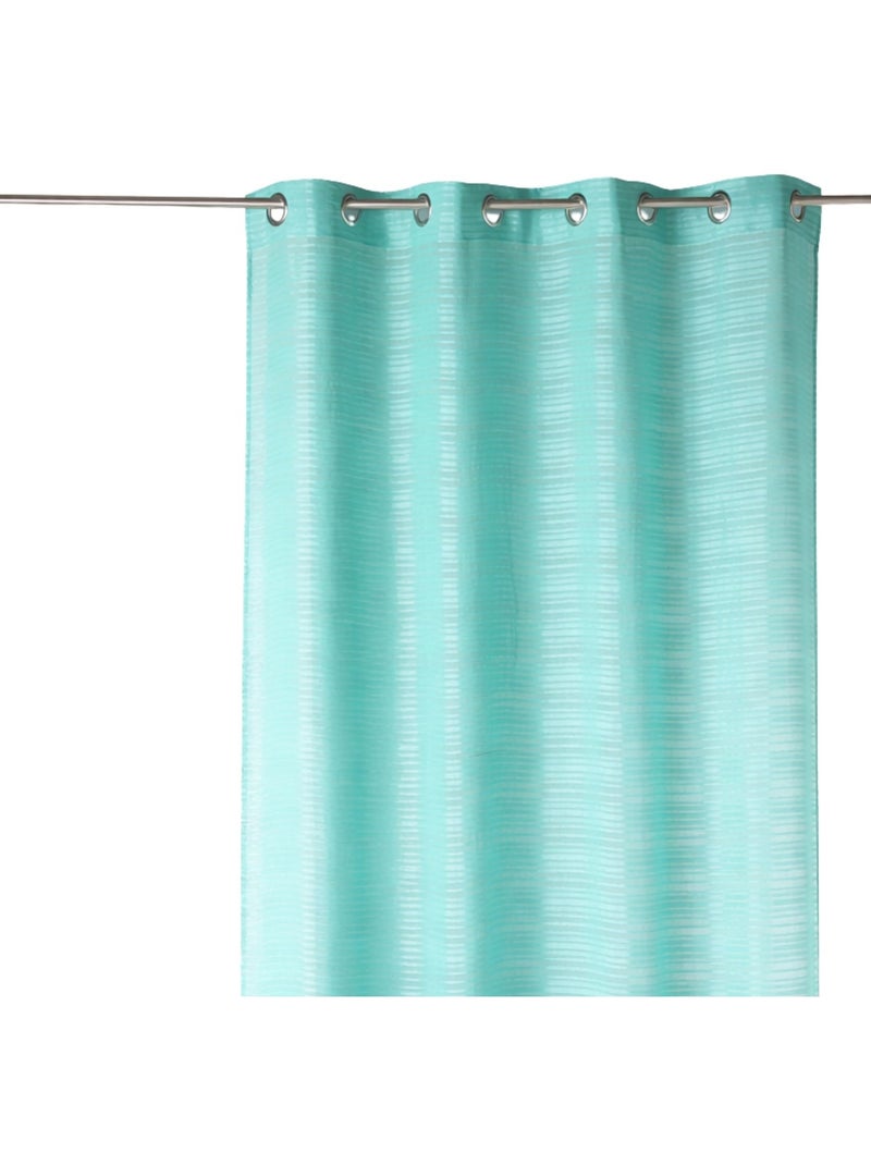 Voile a righe orizzontali tono su tono Blu azzurro - Kiabi