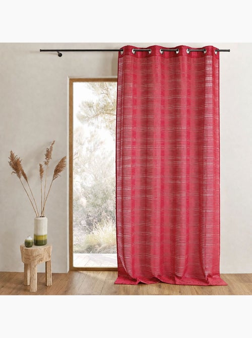 Voile a righe orizzontali tono su tono - Kiabi Voile a righe orizzontali tono su tono - Kiabi