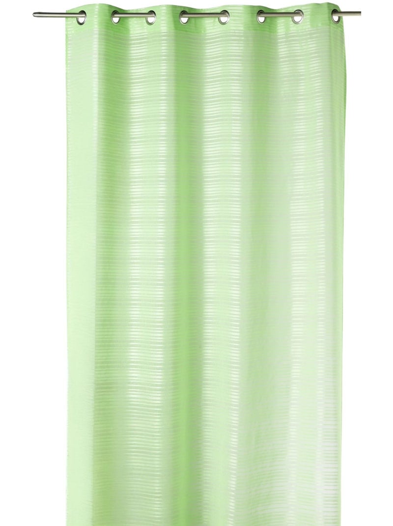 Voile a righe orizzontali tono su tono Verde tiglio - Kiabi