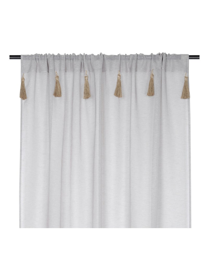 Voile di Boemia con nappe di iuta Legno naturale - Kiabi