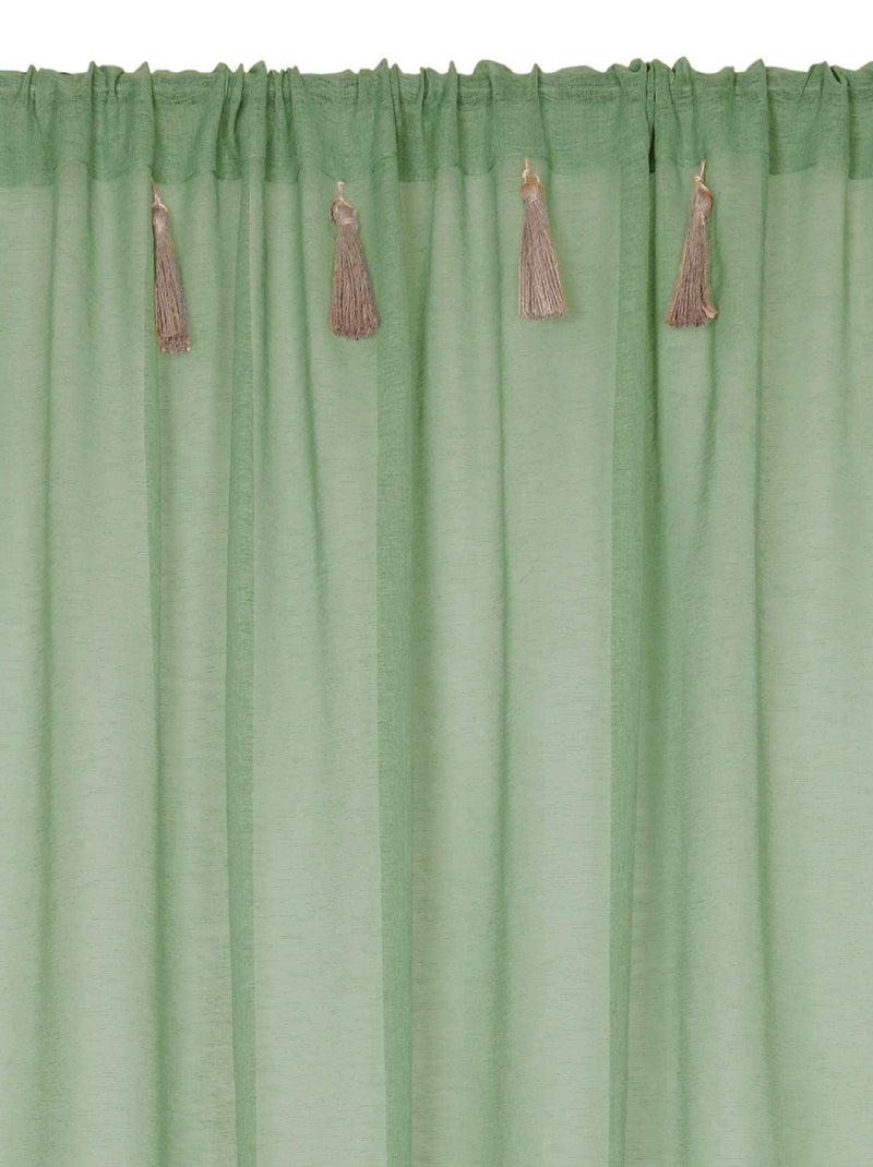 Voile di Boemia con nappe di iuta Verde chiaro - Kiabi