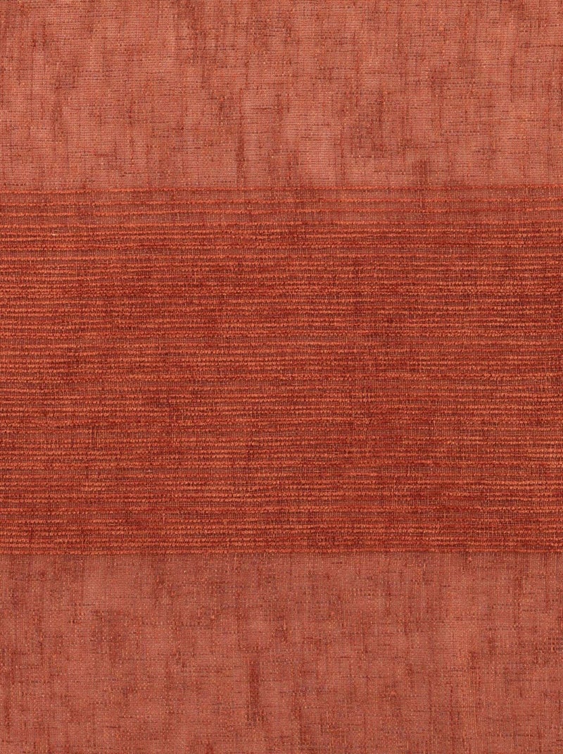 Voile di ciniglia a righe effetto lino Terracotta - Kiabi