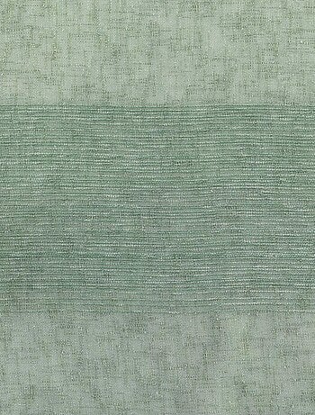 Voile di ciniglia a righe effetto lino