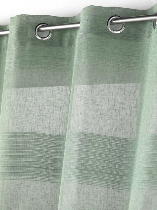 Voile di ciniglia a righe effetto lino - Kiabi