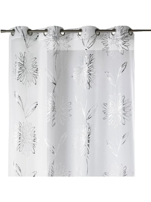 Voile di Etamine chiaro con stampe "Fiore" metallizzate - Kiabi Voile di Etamine chiaro con stampe "Fiore" metallizzate - Kiabi