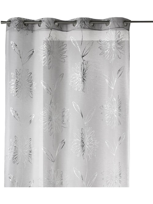 Voile di Etamine chiaro con stampe "Fiore" metallizzate - Kiabi Voile di Etamine chiaro con stampe "Fiore" metallizzate - Kiabi