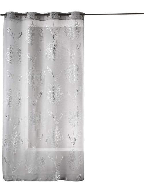 Voile di Etamine chiaro con stampe "Fiore" metallizzate - Kiabi Voile di Etamine chiaro con stampe "Fiore" metallizzate - Kiabi