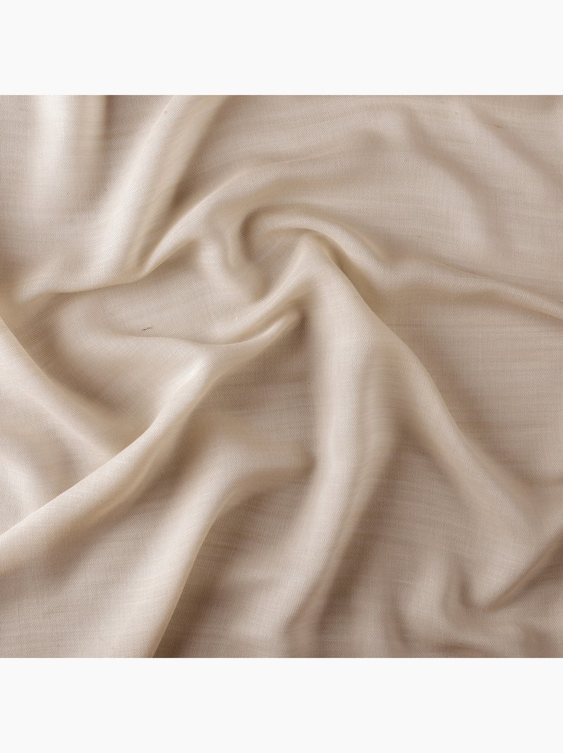Voile di lana tinta unita con occhielli Beige chiaro - Kiabi