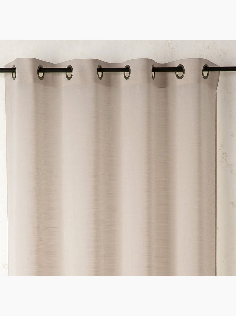 Voile di lana tinta unita con occhielli Beige chiaro - Kiabi