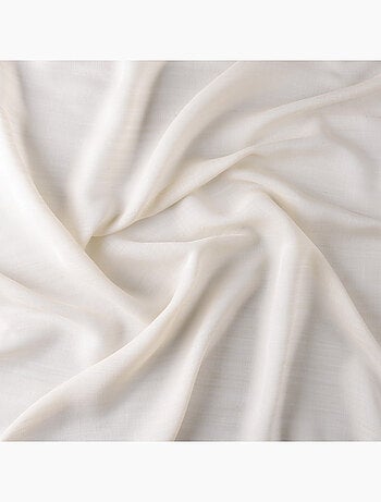 Voile di lana tinta unita con occhielli