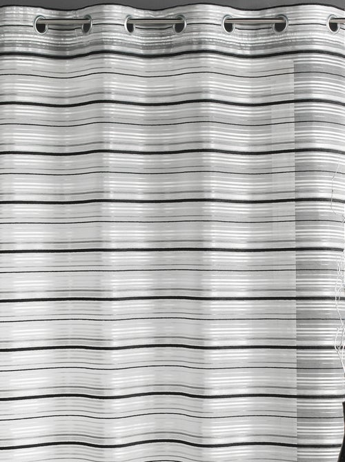 Voile di organza a righe orizzontali con occhielli - Kiabi Voile di organza a righe orizzontali con occhielli - Kiabi