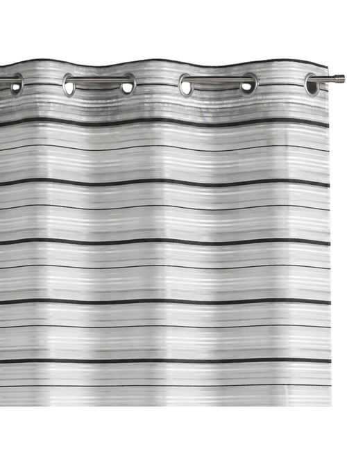 Voile di organza a righe orizzontali con occhielli - Kiabi Voile di organza a righe orizzontali con occhielli - Kiabi