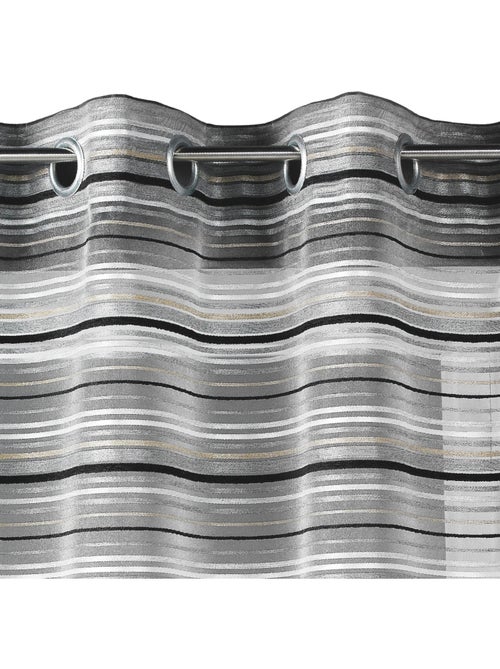 Voile di organza a righe orizzontali con occhielli - Kiabi Voile di organza a righe orizzontali con occhielli - Kiabi