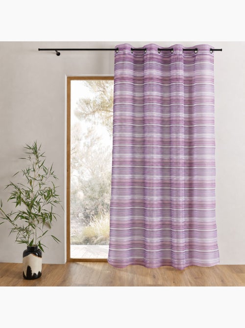 Voile di organza a righe orizzontali con occhielli - Kiabi Voile di organza a righe orizzontali con occhielli - Kiabi