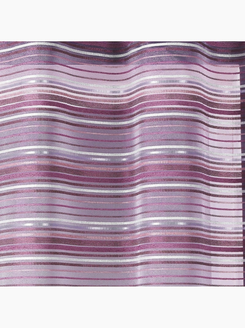 Voile di organza a righe orizzontali con occhielli Lilla chiaro - Kiabi