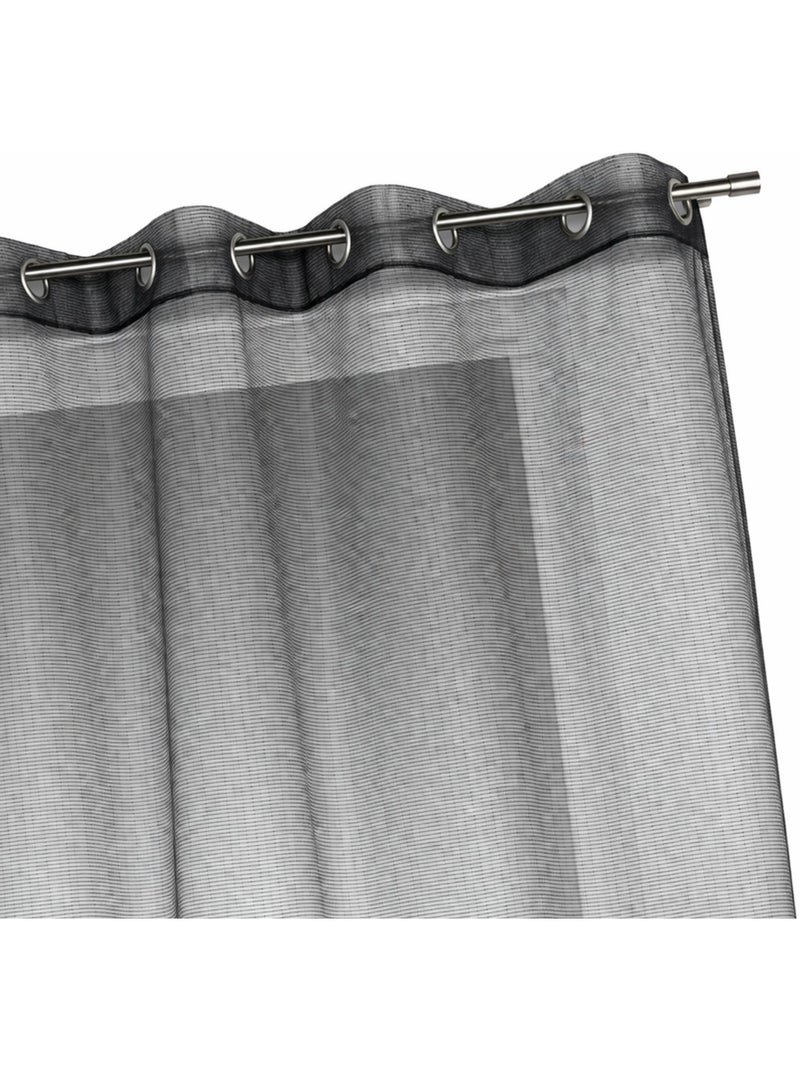 Voile di organza a righe orizzontali sottili Nero - Kiabi