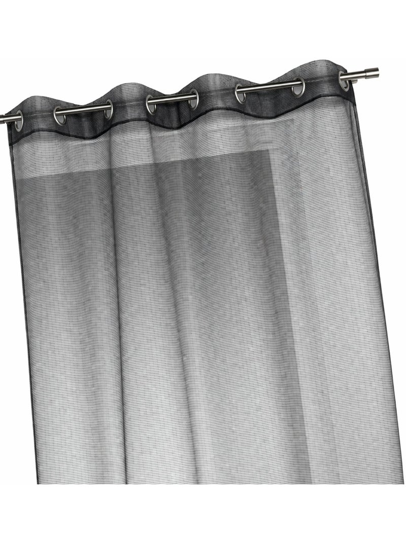 Voile di organza a righe orizzontali sottili Nero - Kiabi