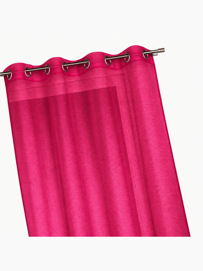 Voile di organza a righe orizzontali sottili Rosa fucsia - Kiabi