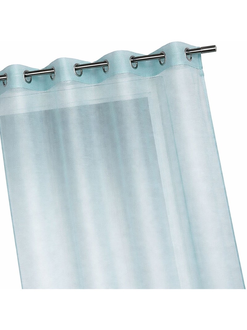 Voile di organza a righe orizzontali sottili Turchese - Kiabi