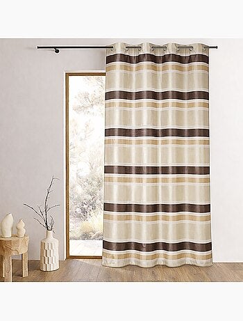 Voile di organza colorato a righe orizzontali