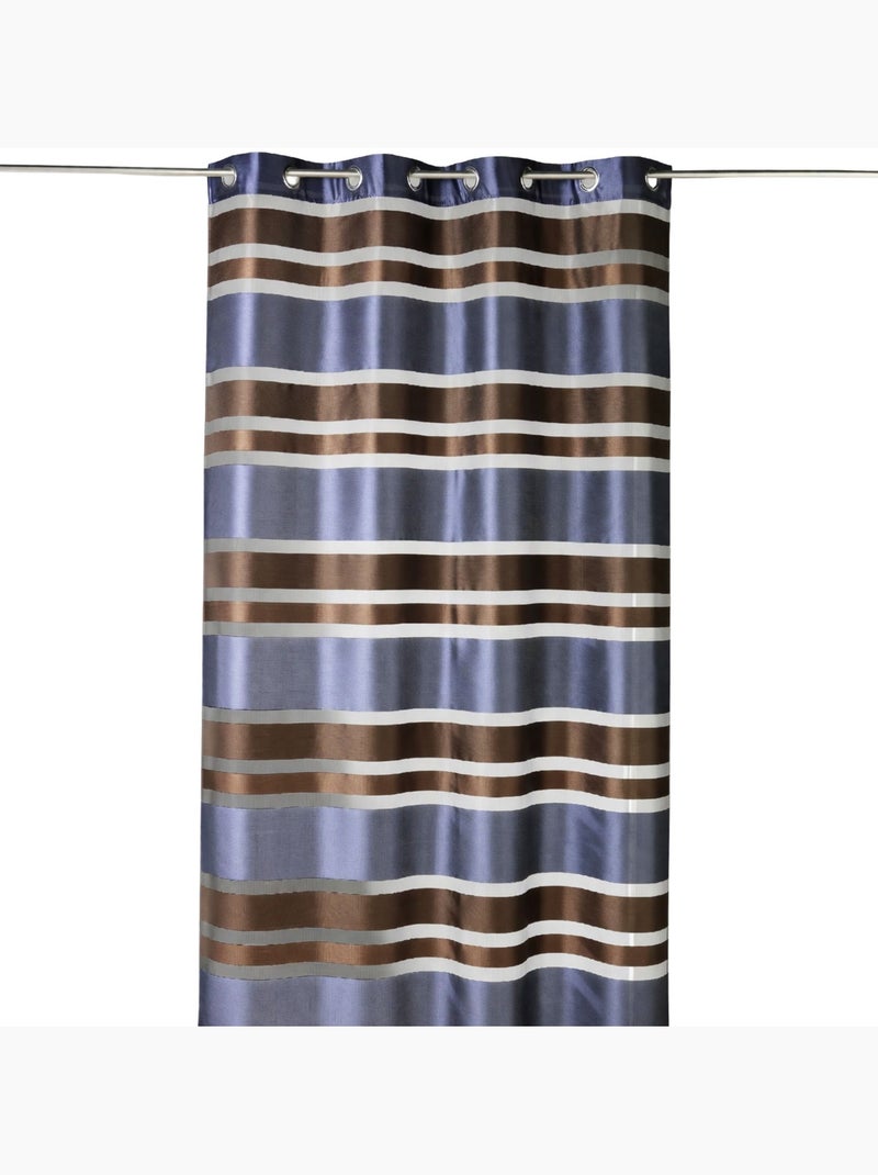 Voile di organza colorato a righe orizzontali Blu - Kiabi