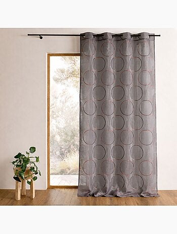 Voile di organza con cerchi ricamati