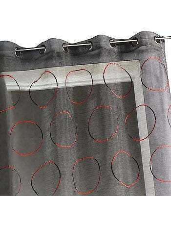 Voile di organza con cerchi ricamati