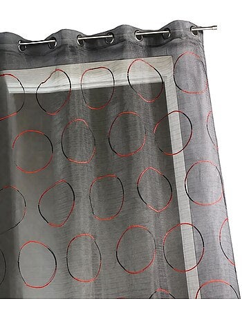 Voile di organza con cerchi ricamati