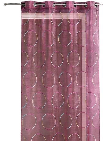 Voile di organza con cerchi ricamati