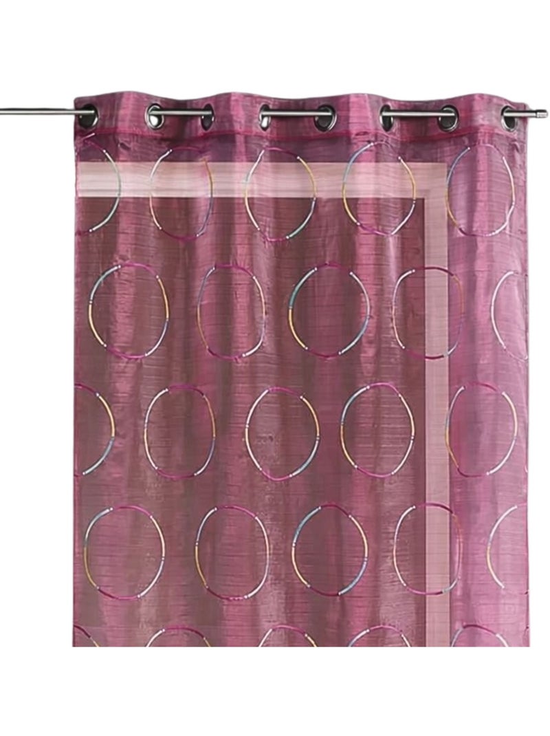 Voile di organza con cerchi ricamati Rosa fucsia - Kiabi