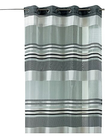 Voile di organza con righe orizzontali intrecciate