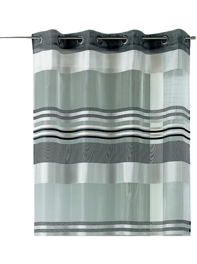 Voile di organza con righe orizzontali intrecciate Nero - Kiabi