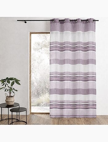 Voile di organza con righe orizzontali intrecciate