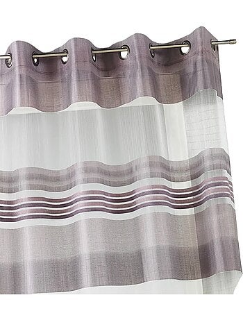 Voile di organza con righe orizzontali intrecciate