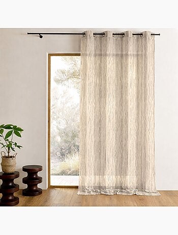 Voile di organza con righe verticali intrecciate