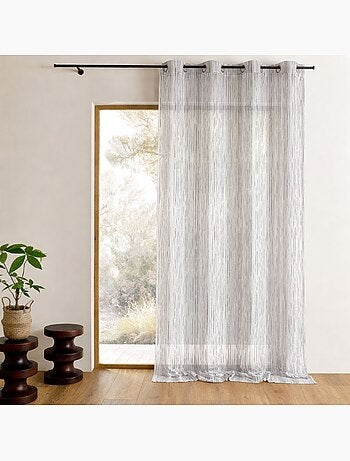 Voile di organza con righe verticali intrecciate