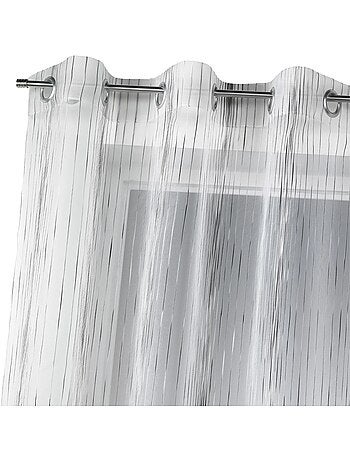 Voile di organza con righe verticali intrecciate