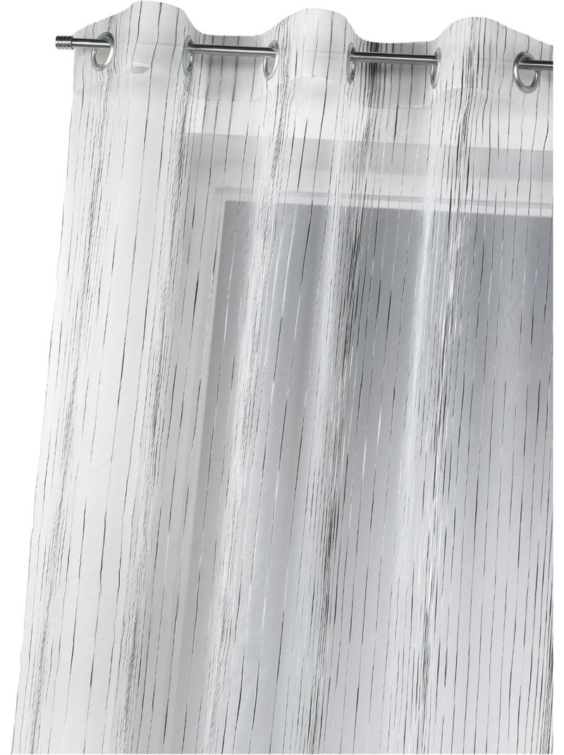 Voile di organza con righe verticali intrecciate Bianco - Kiabi