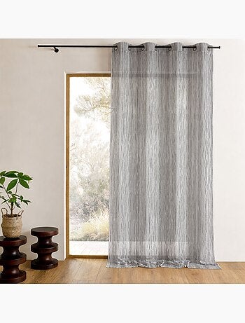 Voile di organza con righe verticali intrecciate
