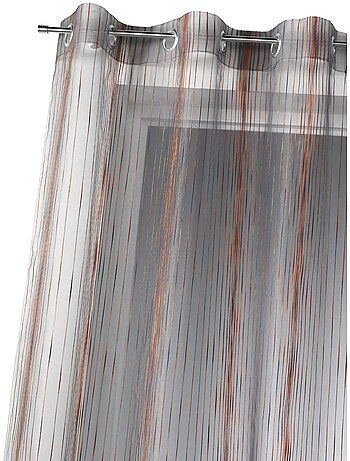 Voile di organza con righe verticali intrecciate