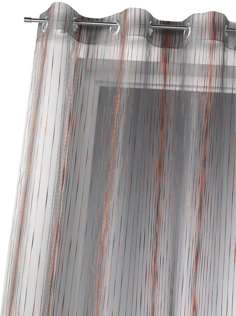 Voile di organza con righe verticali intrecciate Rame - Kiabi